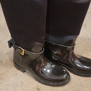 Brand new Kate Spade 7.5 rain boots with bow
